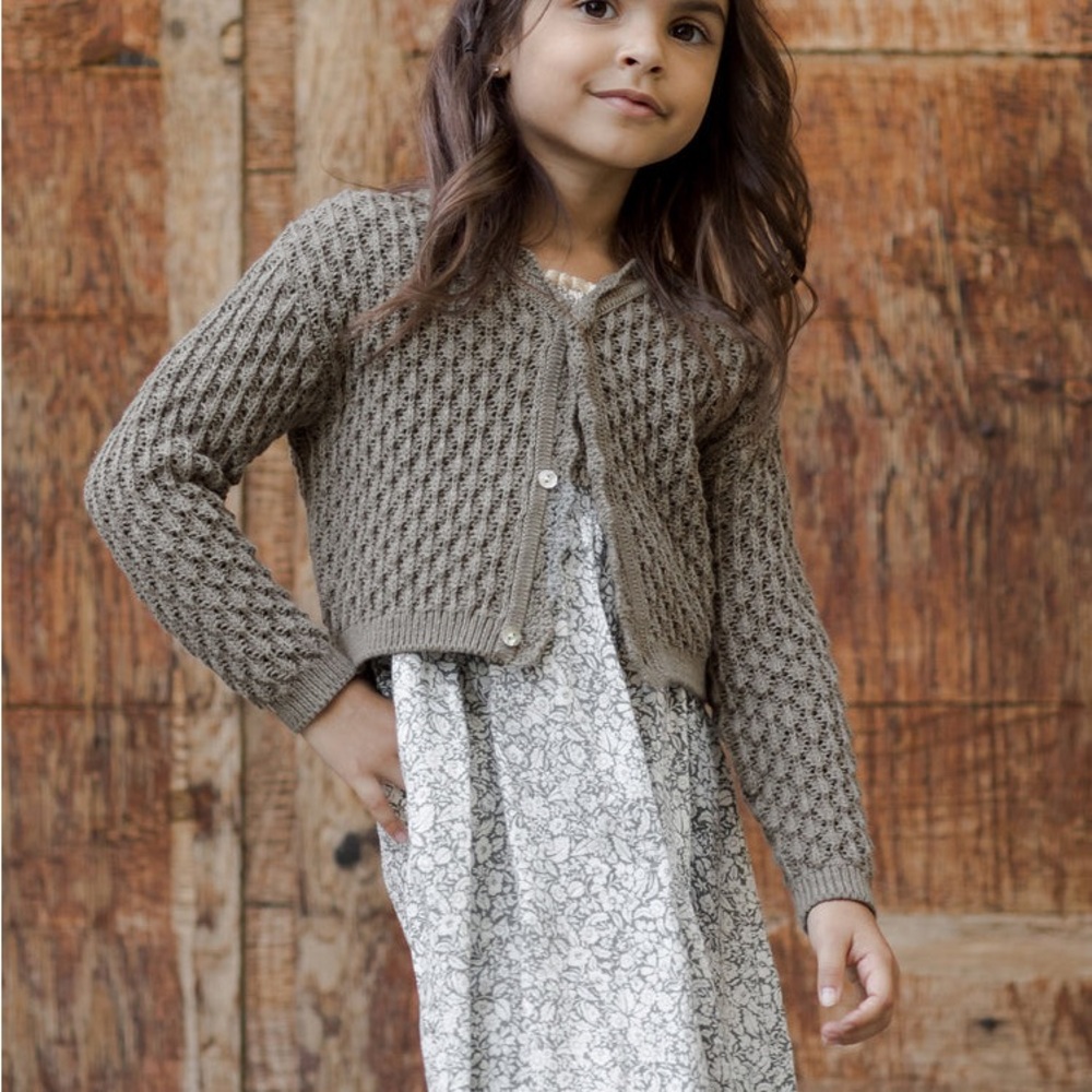 2-3Y Rylee and Cru Toddler Ella Cardigan in forest - Picture 10 of 10